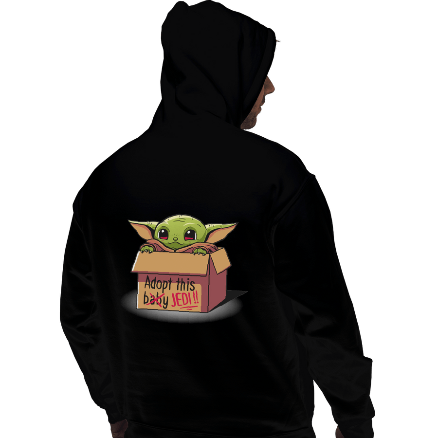 Shirts Zippered Hoodies, Unisex / Small / Black Adopt This Jedi