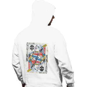 Shirts Pullover Hoodies, Unisex / Small / White Quinn of Clubs