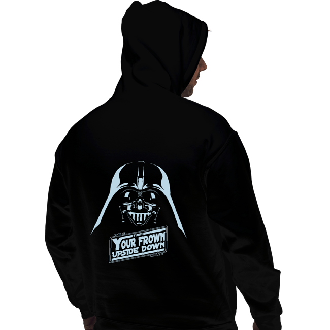 Shirts Pullover Hoodies, Unisex / Small / Black Frown Upside Down