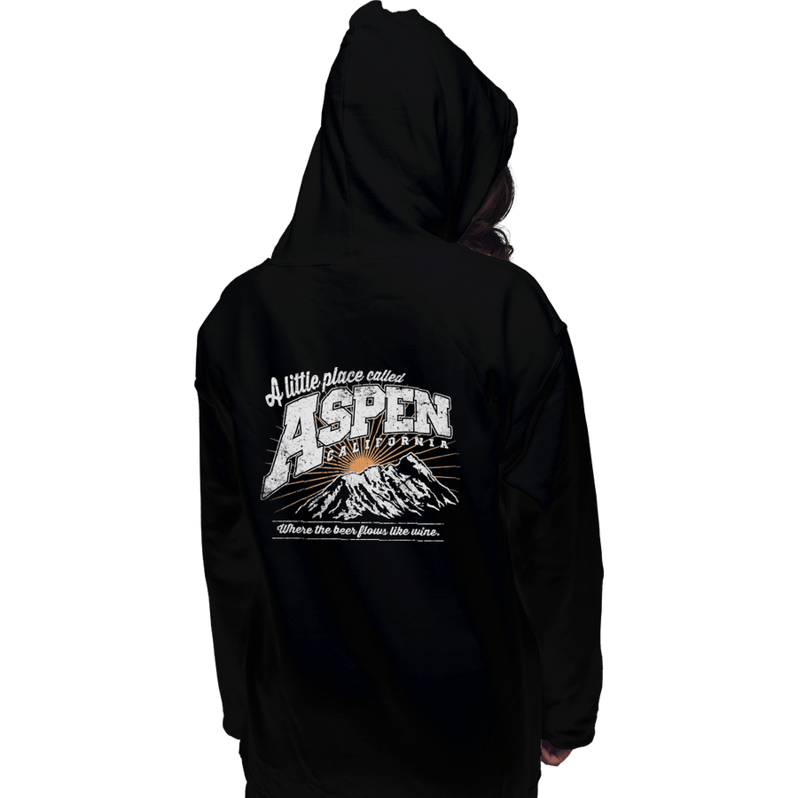 Shirts Pullover Hoodies, Unisex / Small / Black Aspen