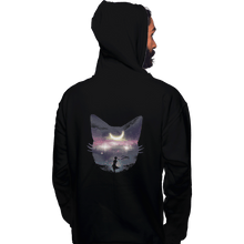 Load image into Gallery viewer, Shirts Pullover Hoodies, Unisex / Small / Black Moon Chaser
