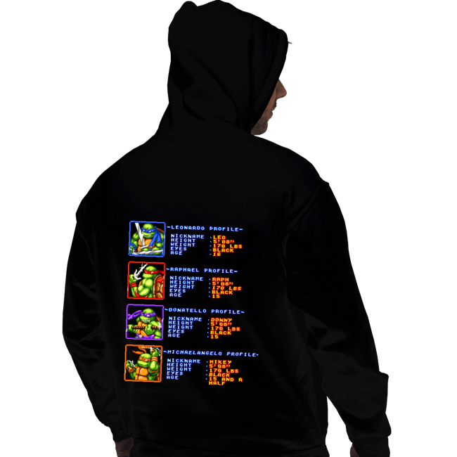 Secret_Shirts Pullover Hoodies, Unisex / Small / Black TMNT Profiles