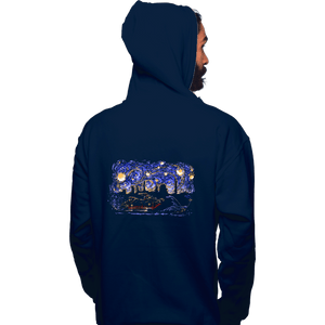 Daily_Deal_Shirts Pullover Hoodies, Unisex / Small / Navy Starry Canyon
