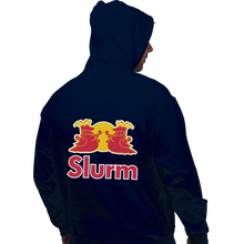 Load image into Gallery viewer, Shirts Zippered Hoodies, Unisex / Small / Navy Slurm Energy Drink
