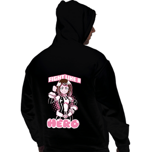 Shirts Pullover Hoodies, Unisex / Small / Black Fight Like A Hero