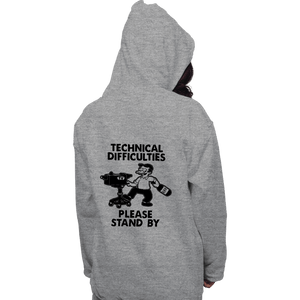 Daily_Deal_Shirts Pullover Hoodies, Unisex / Small / Sports Grey Technical Difficulties