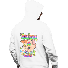 Load image into Gallery viewer, Shirts Pullover Hoodies, Unisex / Small / White Faux Paw the Techno Cat

