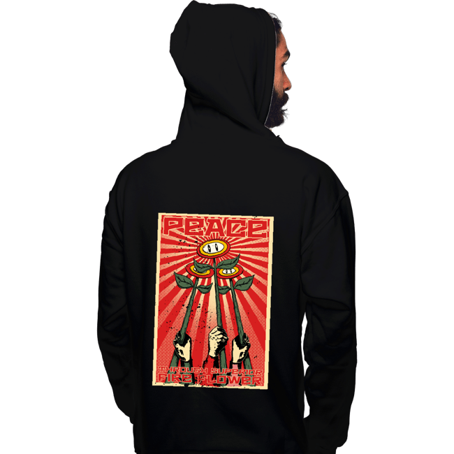 Shirts Pullover Hoodies, Unisex / Small / Black Superior Fire Flower