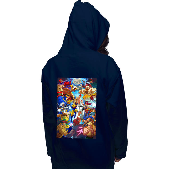 Secret_Shirts Pullover Hoodies, Unisex / Small / Navy XMen V Street Fighter