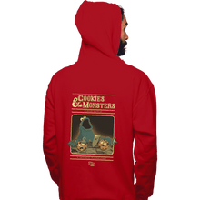 Load image into Gallery viewer, Daily_Deal_Shirts Pullover Hoodies, Unisex / Small / Red Cookies &amp; Monsters
