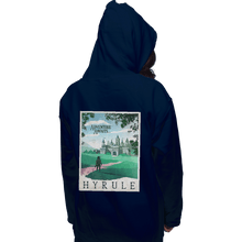 Load image into Gallery viewer, Shirts Pullover Hoodies, Unisex / Small / Navy Visit Hyrule
