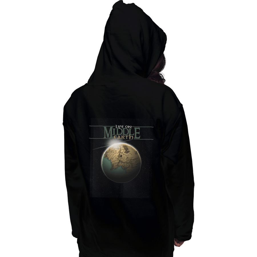Shirts Zippered Hoodies, Unisex / Small / Black Life On Middle Earth