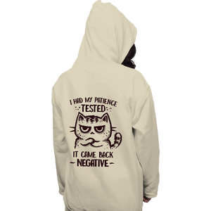 Secret_Shirts Pullover Hoodies, Unisex / Small / Sand I had my patience tested