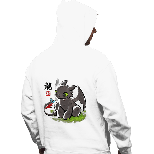Shirts Pullover Hoodies, Unisex / Small / White Dragon Ink