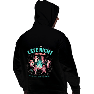 Daily_Deal_Shirts Pullover Hoodies, Unisex / Small / Black The Late Night Ritual