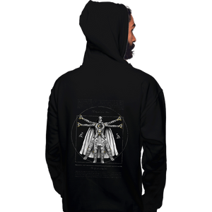 Daily_Deal_Shirts Pullover Hoodies, Unisex / Small / Black Vitruvian Moon Knight