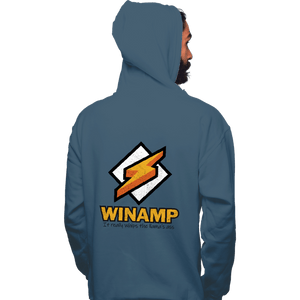 Secret_Shirts Pullover Hoodies, Unisex / Small / Indigo Blue Winamp XP