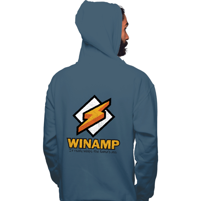 Secret_Shirts Pullover Hoodies, Unisex / Small / Indigo Blue Winamp XP