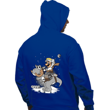 Load image into Gallery viewer, Shirts Pullover Hoodies, Unisex / Small / Royal Blue Mario Strikes Back
