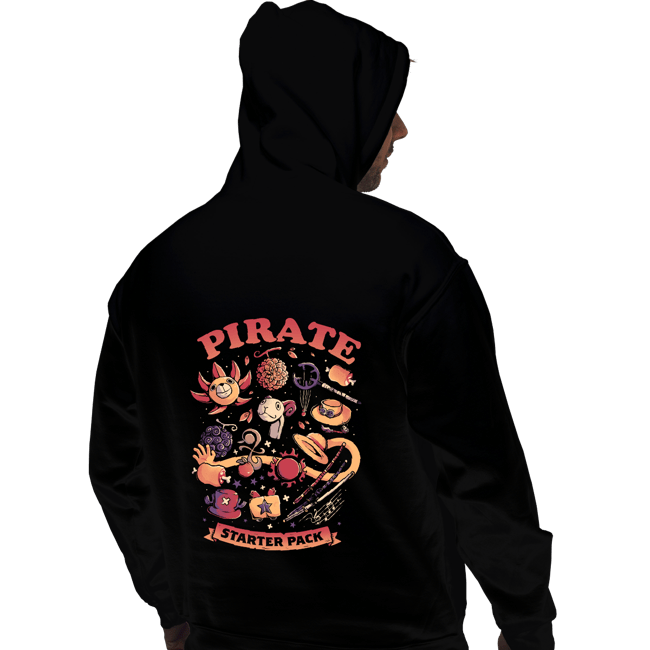 Daily_Deal_Shirts Pullover Hoodies, Unisex / Small / Black Pirate Starter Pack