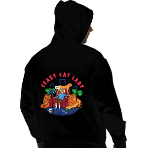 Daily_Deal_Shirts Pullover Hoodies, Unisex / Small / Black Cat Lady