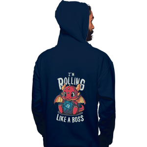 Shirts Zippered Hoodies, Unisex / Small / Navy Rolling Like A Boss