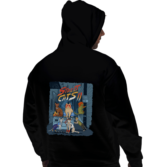 Shirts Pullover Hoodies, Unisex / Small / Black Street Cats II