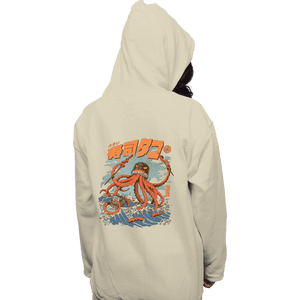 Daily_Deal_Shirts Pullover Hoodies, Unisex / Small / Sand Tako Sushi
