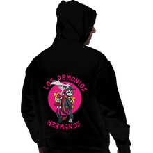 Load image into Gallery viewer, Daily_Deal_Shirts Pullover Hoodies, Unisex / Small / Black Los Demonios Hermanos
