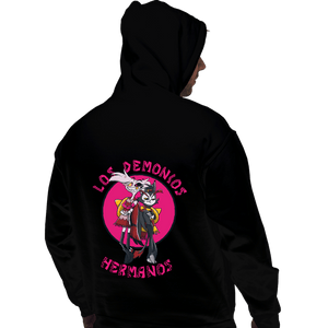 Daily_Deal_Shirts Pullover Hoodies, Unisex / Small / Black Los Demonios Hermanos