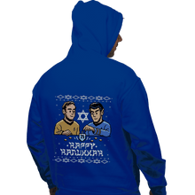 Load image into Gallery viewer, Daily_Deal_Shirts Pullover Hoodies, Unisex / Small / Royal Blue Celebrate Hanukkah
