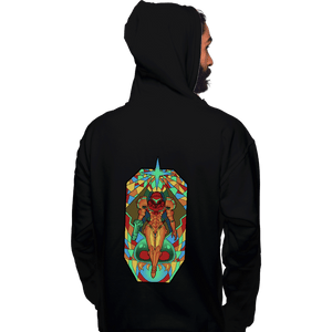 Shirts Pullover Hoodies, Unisex / Small / Black Stained Glass Hunter