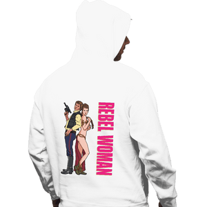 Daily_Deal_Shirts Pullover Hoodies, Unisex / Small / White Rebel Woman