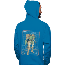 Load image into Gallery viewer, Shirts Pullover Hoodies, Unisex / Small / Sapphire Super PowerSuit
