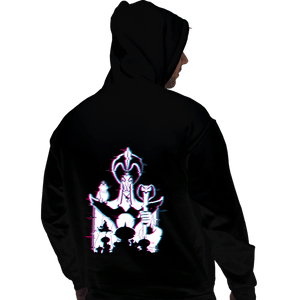 Daily_Deal_Shirts Pullover Hoodies, Unisex / Small / Black Glitched Jafar