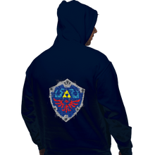 Load image into Gallery viewer, Secret_Shirts Pullover Hoodies, Unisex / Small / Navy Shield Spray
