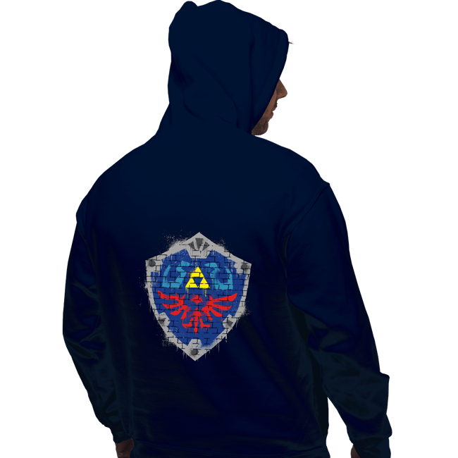Secret_Shirts Pullover Hoodies, Unisex / Small / Navy Shield Spray