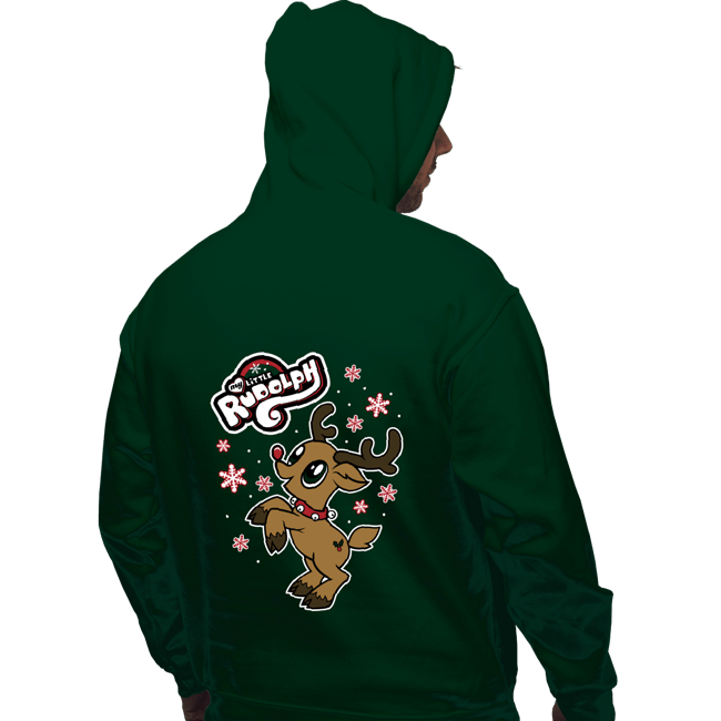 Daily_Deal_Shirts Pullover Hoodies, Unisex / Small / Forest My Little Rudolph