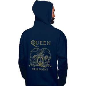 Shirts Pullover Hoodies, Unisex / Small / Navy Queen Of Dragons