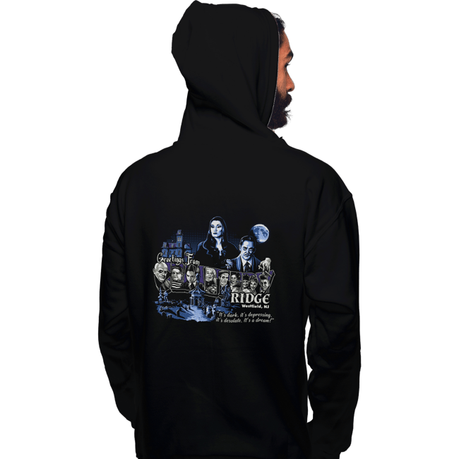Daily_Deal_Shirts Pullover Hoodies, Unisex / Small / Black Greetings from Cemetery Ridge