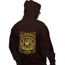 Load image into Gallery viewer, Shirts Zippered Hoodies, Unisex / Small / Dark Chocolate Golden Deer Officers Academy
