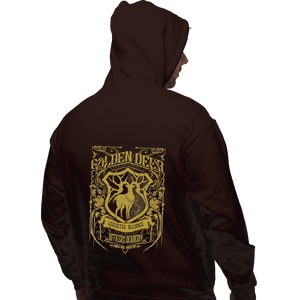 Shirts Zippered Hoodies, Unisex / Small / Dark Chocolate Golden Deer Officers Academy