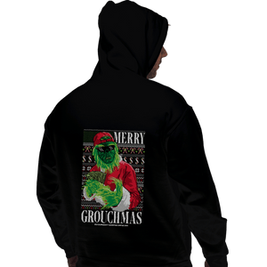 Daily_Deal_Shirts Pullover Hoodies, Unisex / Small / Black Merry Grouchmas Ugly Sweater