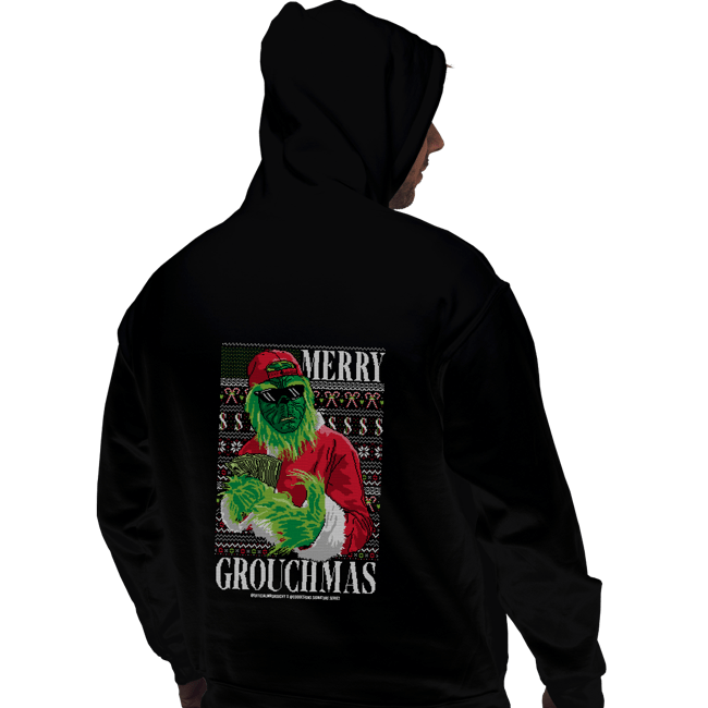 Daily_Deal_Shirts Pullover Hoodies, Unisex / Small / Black Merry Grouchmas Ugly Sweater