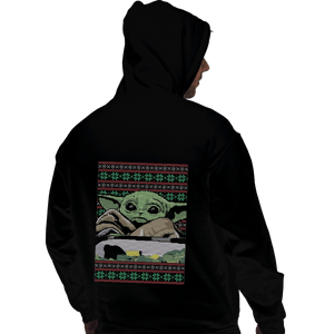 Shirts Zippered Hoodies, Unisex / Small / Black Baby Yoda Ugly Sweater