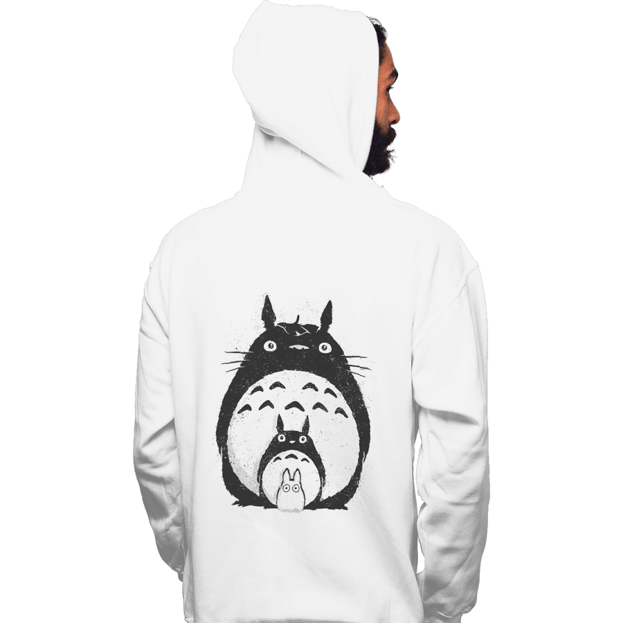 Shirts Pullover Hoodies, Unisex / Small / White Totoro Trio