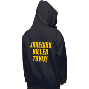 Daily_Deal_Shirts Pullover Hoodies, Unisex / Small / Dark Heather Janeway Killed Tuvix!