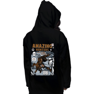 Daily_Deal_Shirts Pullover Hoodies, Unisex / Small / Black Amazing Hunters
