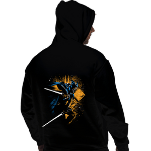 Secret_Shirts Pullover Hoodies, Unisex / Small / Black Two White Blades