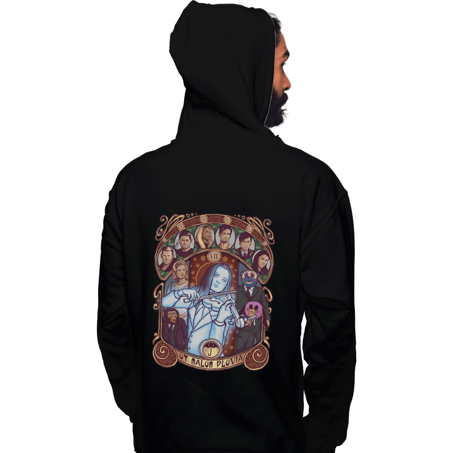 Shirts Pullover Hoodies, Unisex / Small / Black Umbrella Nouveau